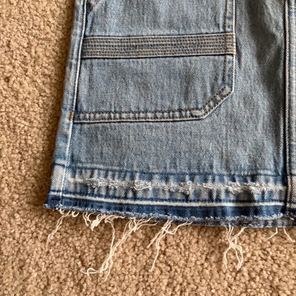 Seventy + mochi elodie jean ruffle hem festival mini blue jean skirt 4(27) NWT - Picture 3 of 15